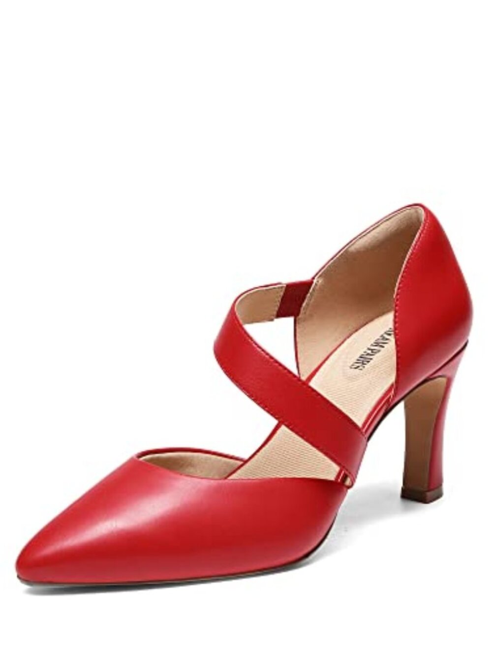 🆕 Womens Pointed Toe High Heel Pumps 3-Inchdress Shoesclosed - Red